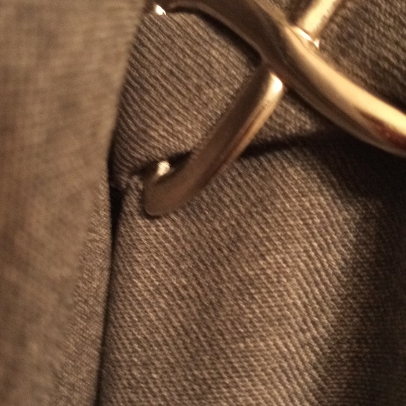 Classic Doublebreasted coat with real mink grey collar, satin lining, coat, 12 - Picture 3 of 11